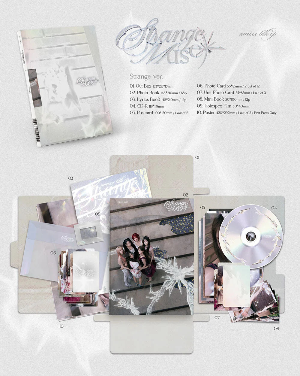 [PREORDER] NMIXX 6th Mini Album 'Strange Muse' (Strange Ver. / Muse Ver.)