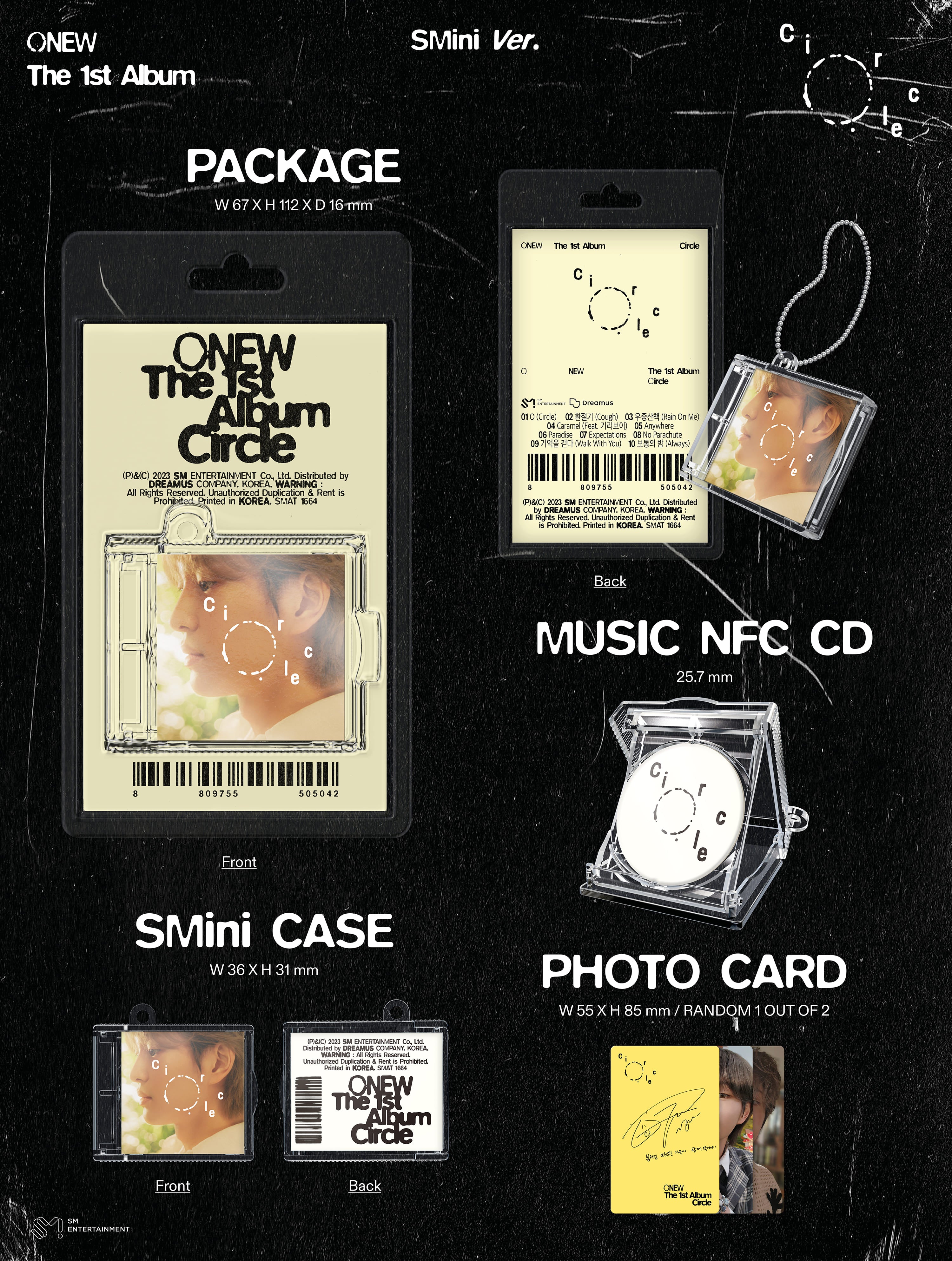 ONEW (SHINee) 1st Album 'Circle' (SMini Ver.)