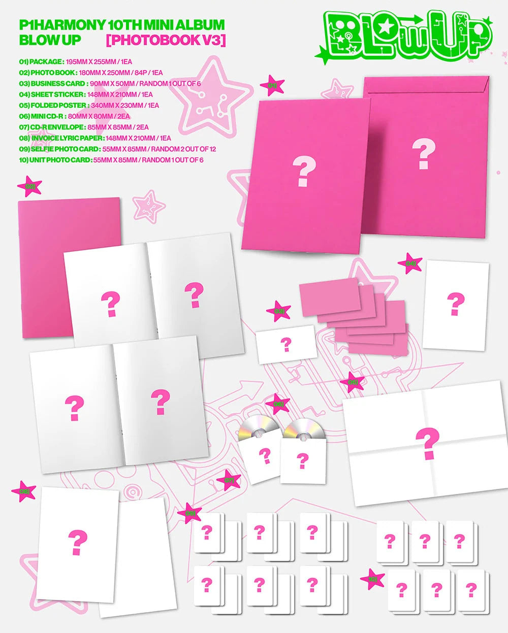 [PREORDER] P1Harmony 10th Mini Album 'BLOW UP' (Photobook Ver.)