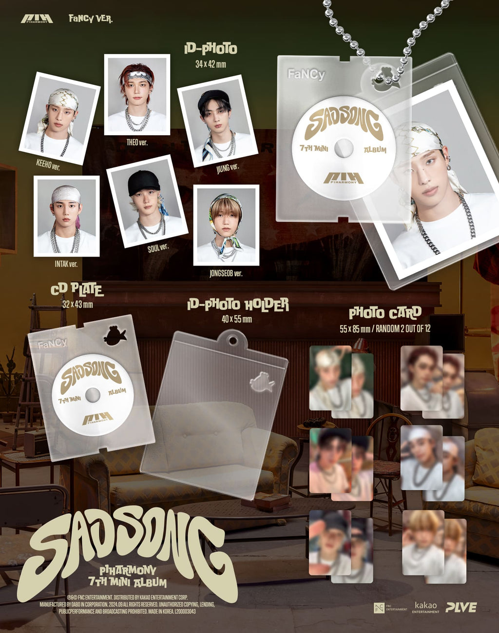 P1Harmony 7th Mini Album 'SAD SONG' (PLVE Ver.)