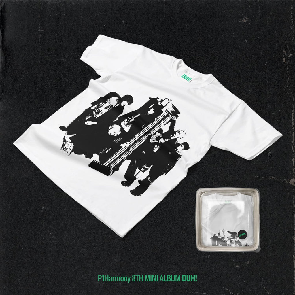 P1Harmony 8th Mini Album 'DUH!' (Plain White T Ver.) (MD Ver.)
