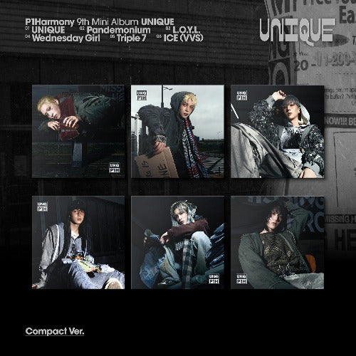 [PREORDER] P1Harmony 9th Mini Album 'UNIQUE' (Compact Ver.)