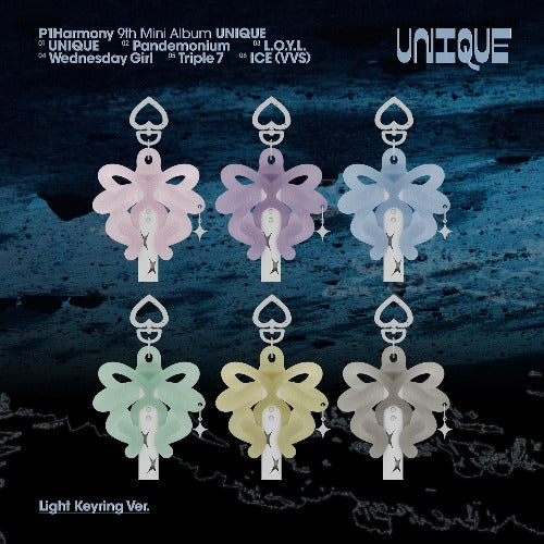 [PREORDER] P1Harmony 9th Mini Album 'UNIQUE' (Light Keyring Ver.) (Limited)