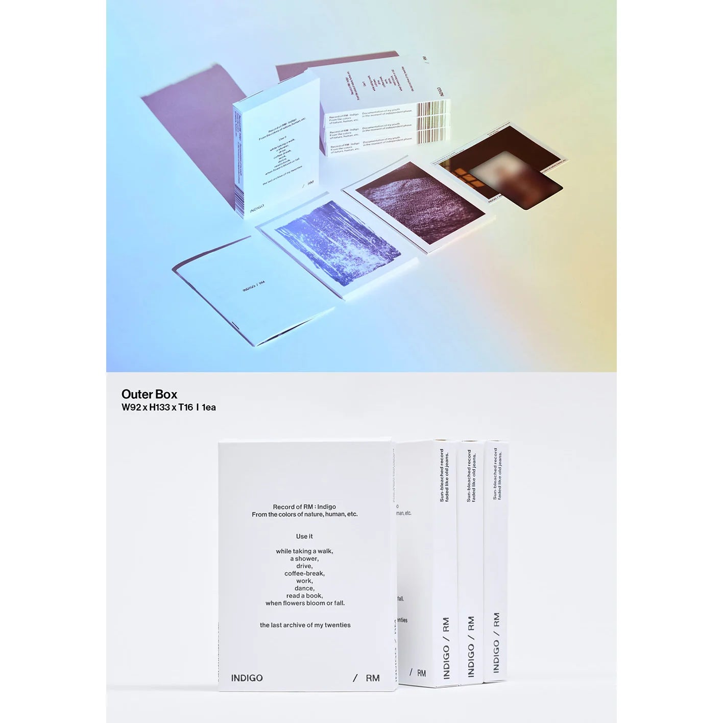 RM (BTS) 1st Album 'Indigo' (Postcard Edition / Weverse Albums Ver)