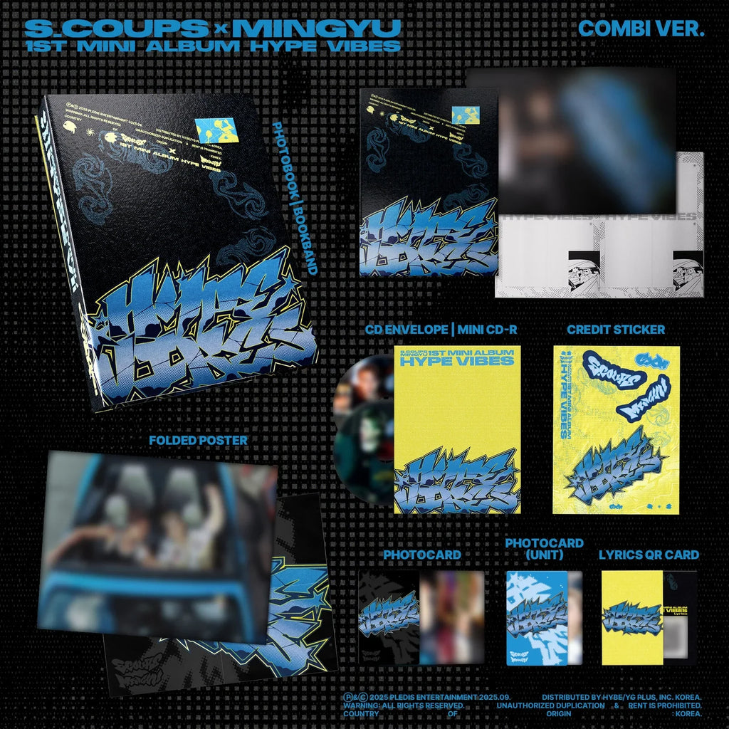 S.COUPS x MINGYU (SEVENTEEN) 1st Mini Album 'HYPE VIBES' (Standard Ver.)