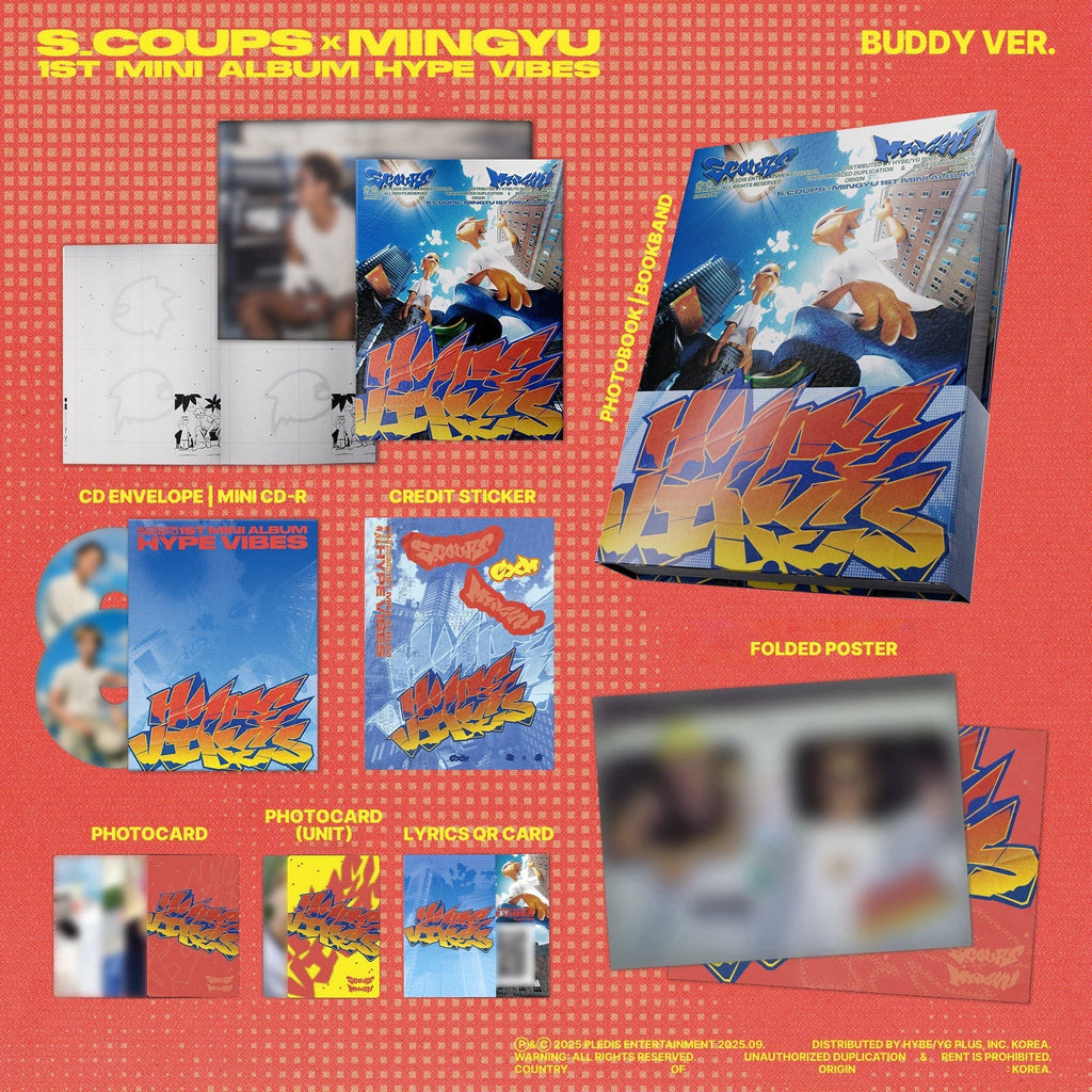 S.COUPS x MINGYU (SEVENTEEN) 1st Mini Album 'HYPE VIBES' (Standard Ver.)