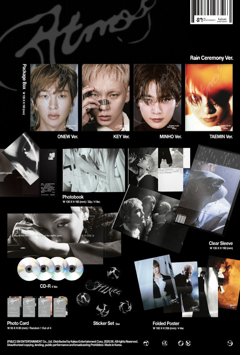 SHINee 6th Mini Album 'Atmos' (RaIn Ceremony Ver.) (ONEW / KEY / MINHO / TAEMIN)