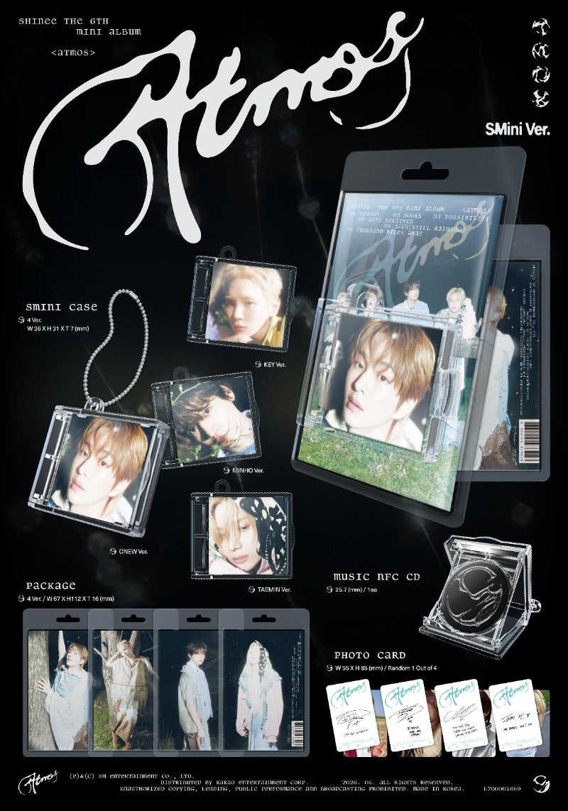 SHINee 6th Mini Album 'Atmos' (SMini Ver.) (Smart Album)