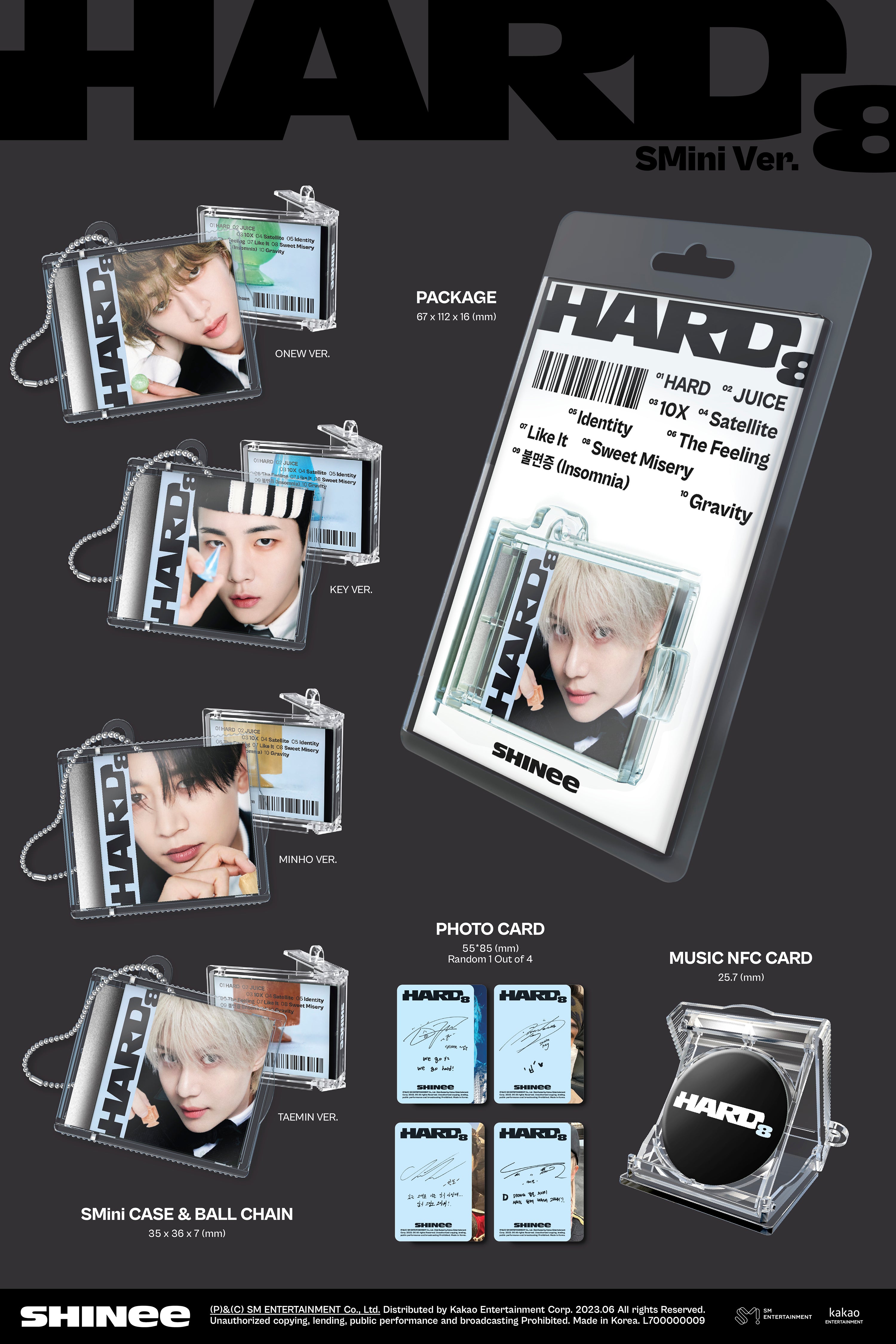 SHINee 8th Album 'HARD' (SMini Ver.)