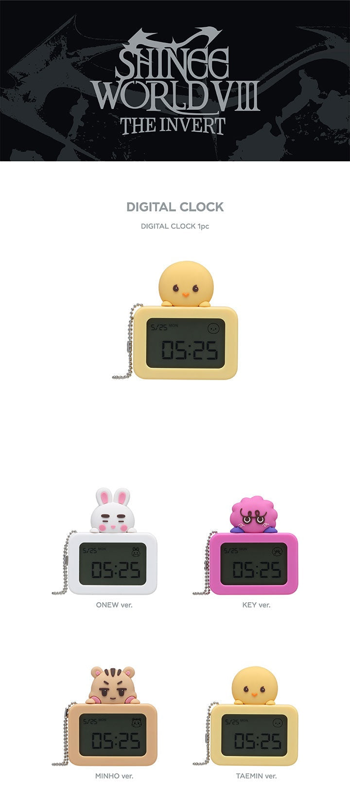 [PREORDER] SHINee WORLD VIII : ‘THE INVERT’ Official MD – DIGITAL CLOCK