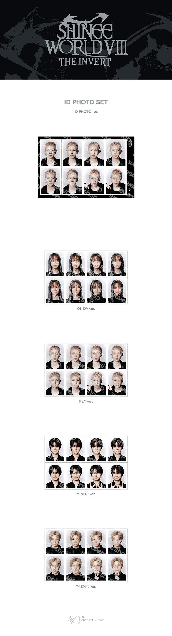 [PREORDER] SHINee WORLD VIII : ‘THE INVERT’ Official MD – ID PHOTO SET