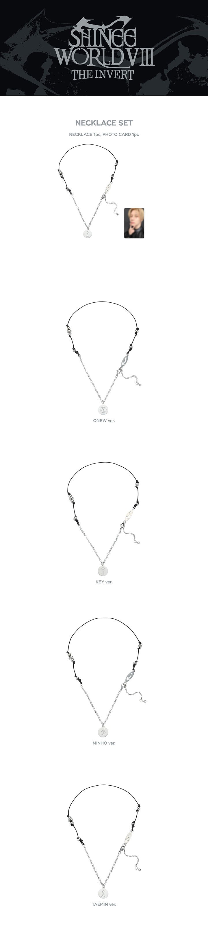 [PREORDER] SHINee WORLD VIII : ‘THE INVERT’ Official MD – NECKLACE SET
