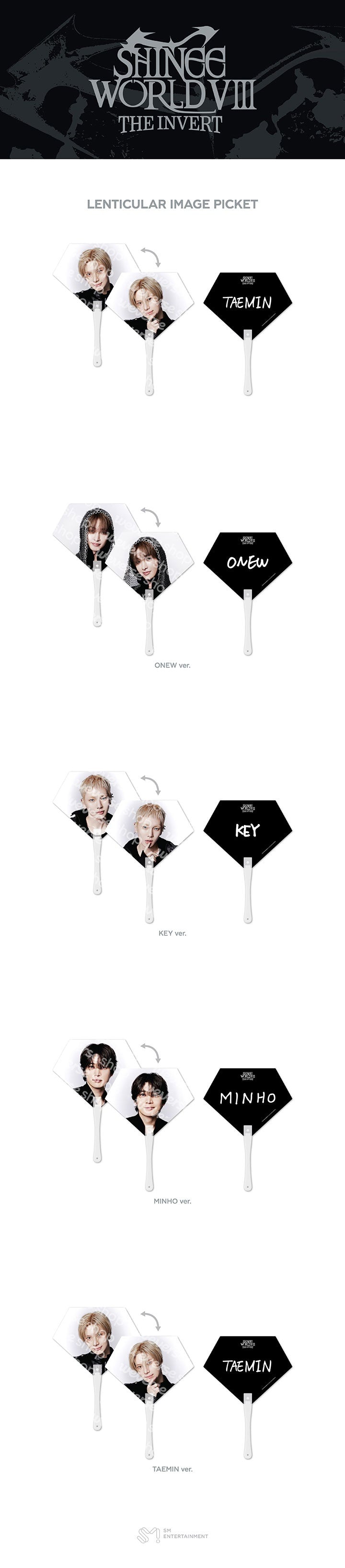 [PREORDER] SHINee WORLD VIII : ‘THE INVERT’ Official MD – LENTICULAR IMAGE PICKET