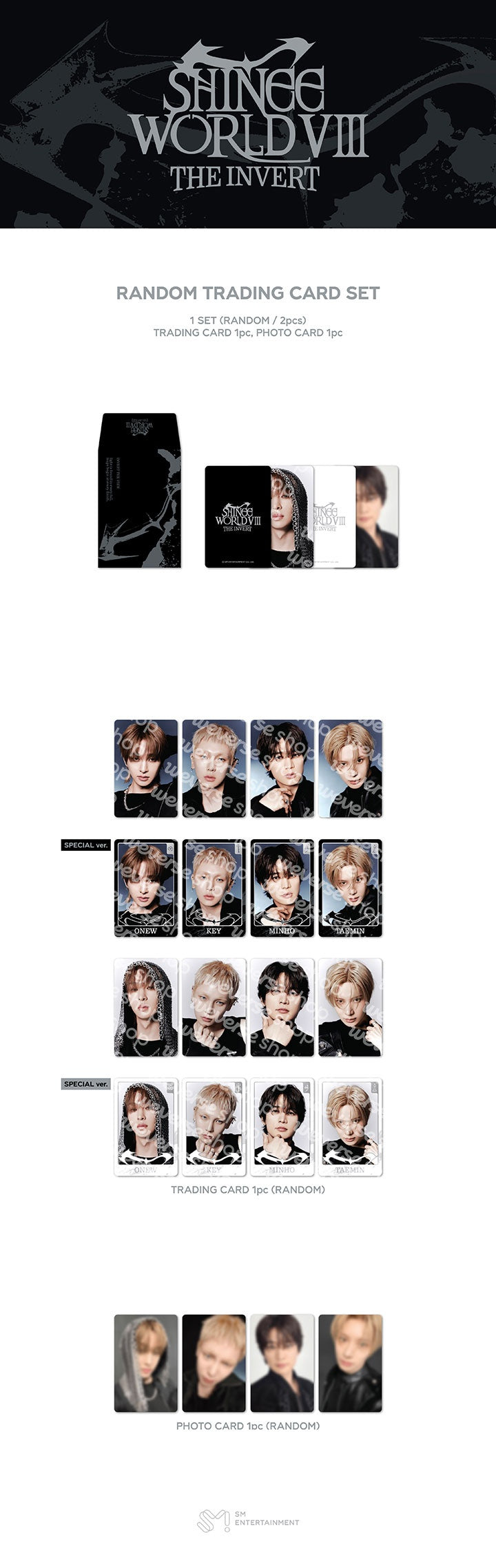[PREORDER] SHINee WORLD VIII : ‘THE INVERT’ Official MD – RANDOM TRADING CARD SET