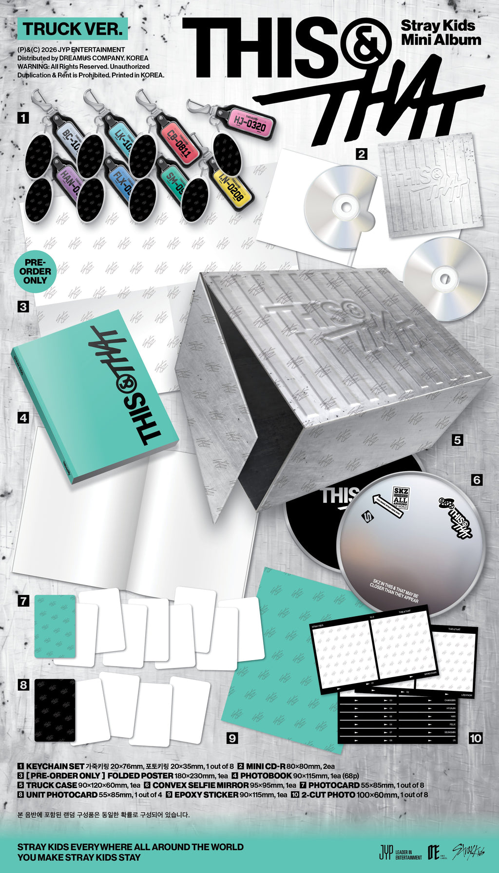 [PREORDER] STRAY KIDS 10th Mini Album 'THIS & THAT' (TRUCK VER.)