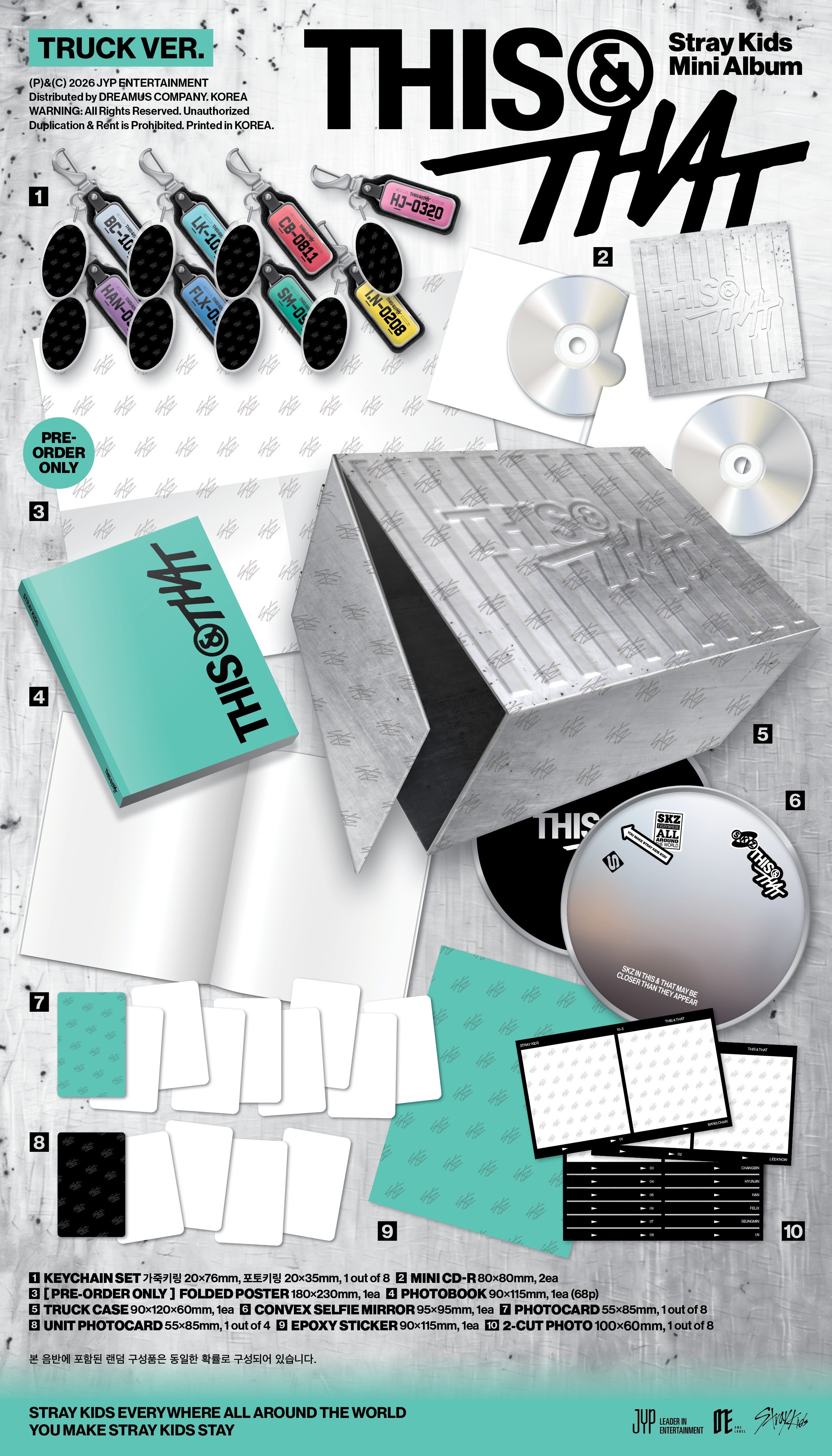 [PREORDER] STRAY KIDS 10th Mini Album 'THIS & THAT' (TRUCK VER.)