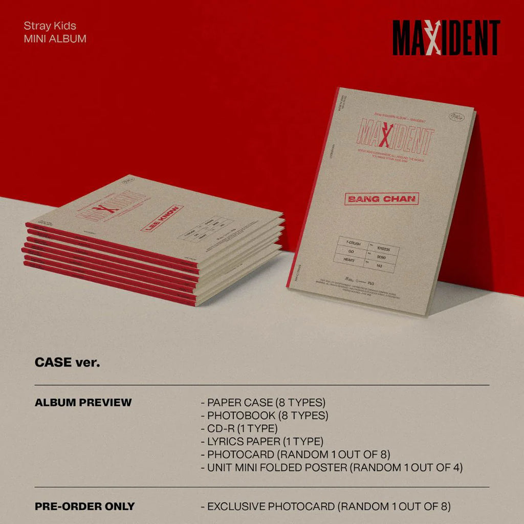 Stray Kids 7th Mini Album 'Maxident' - Case Version (Random Ver.)