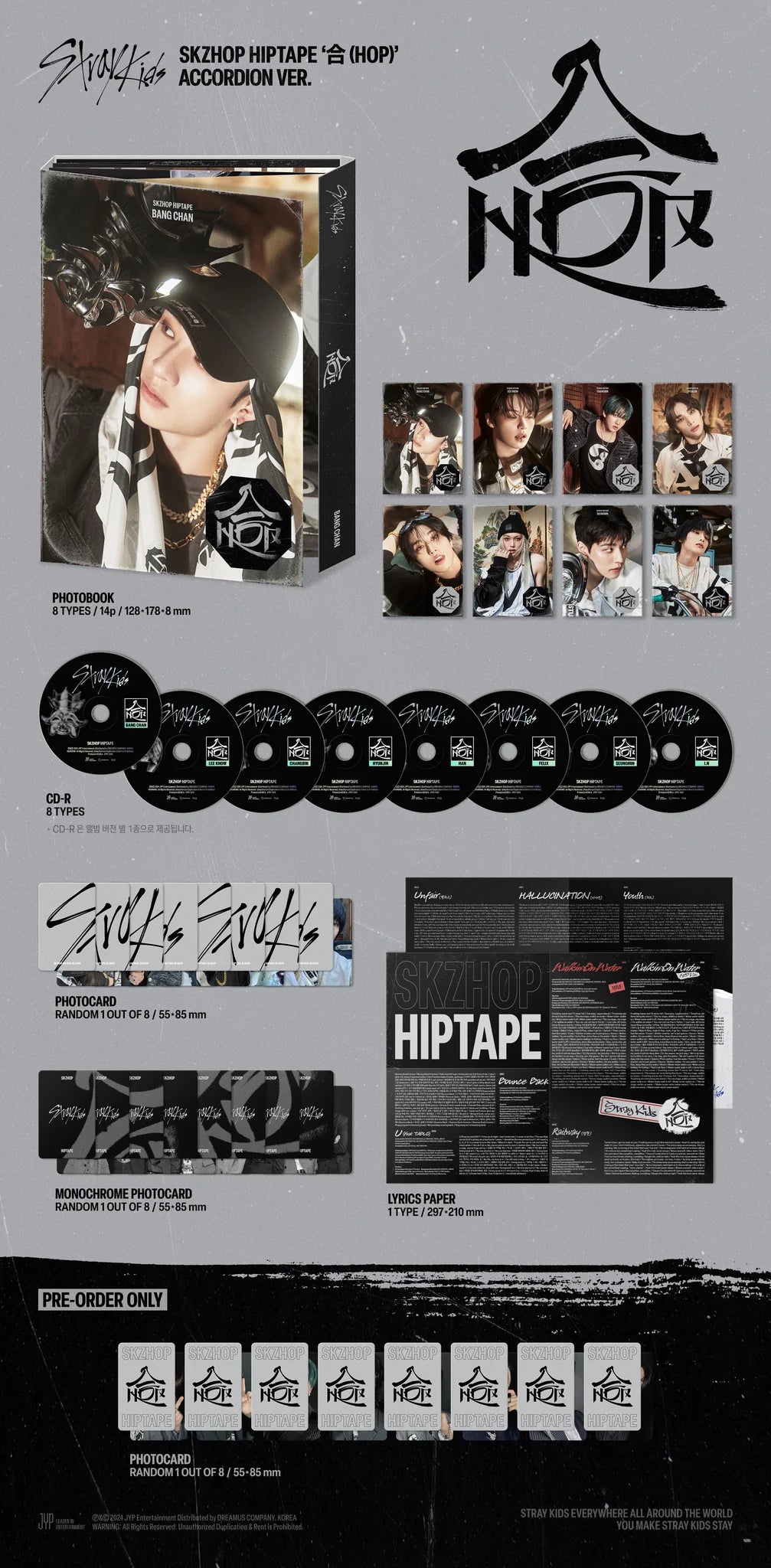 Stray Kids SKZHOP HIPTAPE '合 (HOP)' (Accordion Ver.)