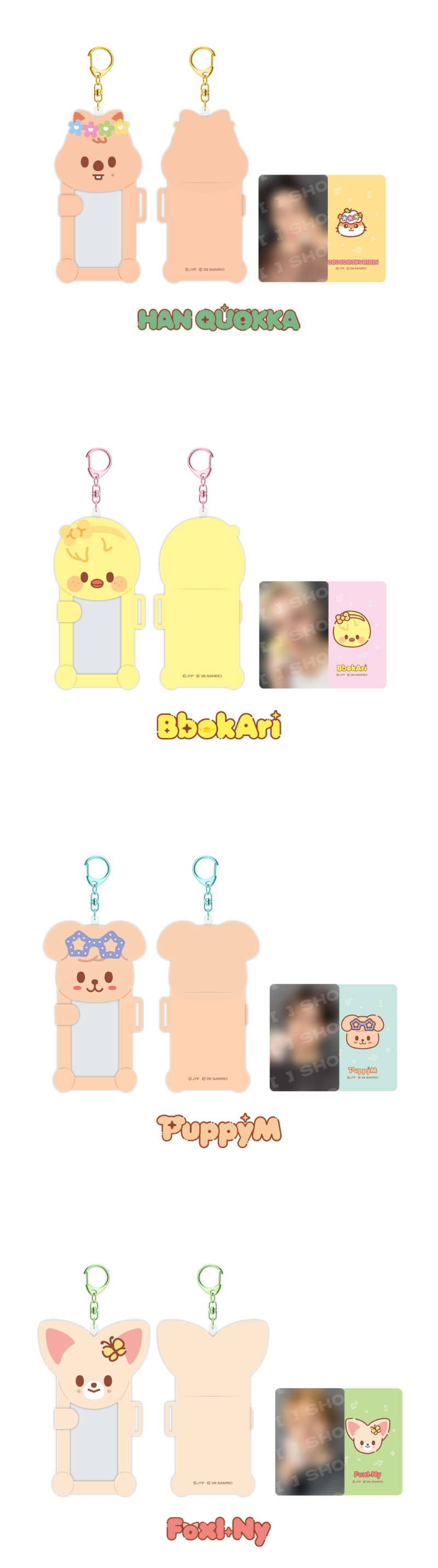 [PREORDER] SKZOO X SANRIO CHARACTERS – CONNECTING PHOTOCARD HOLDER
