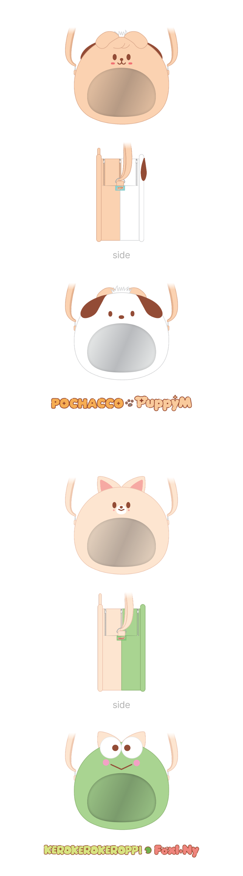 [PREORDER] SKZOO X SANRIO CHARACTERS – PLUSH PVC CROSS BAG
