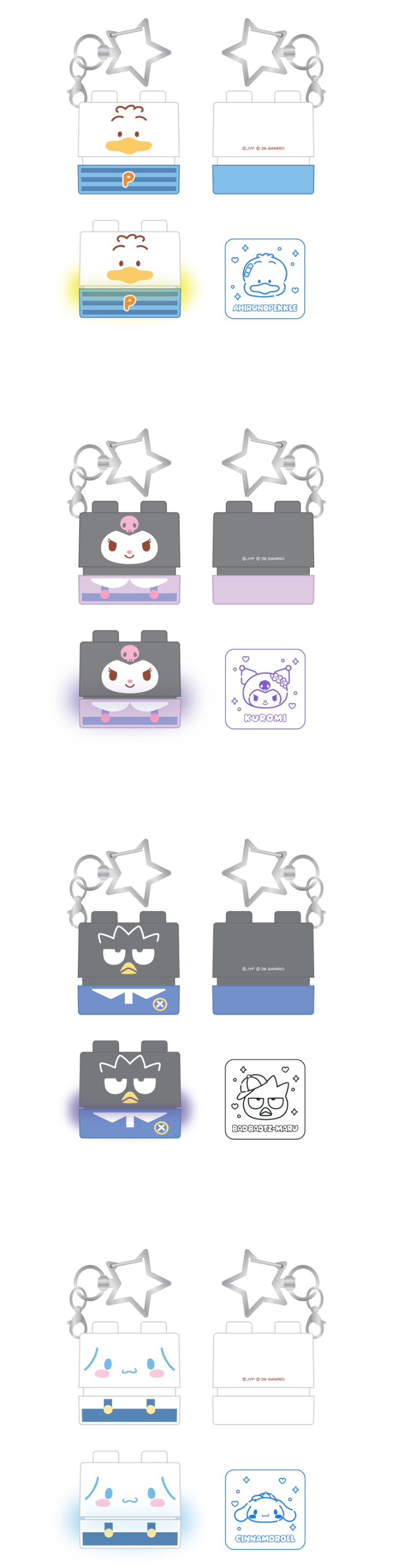[PREORDER] SKZOO X SANRIO CHARACTERS – SECRET BLOCK STAMP