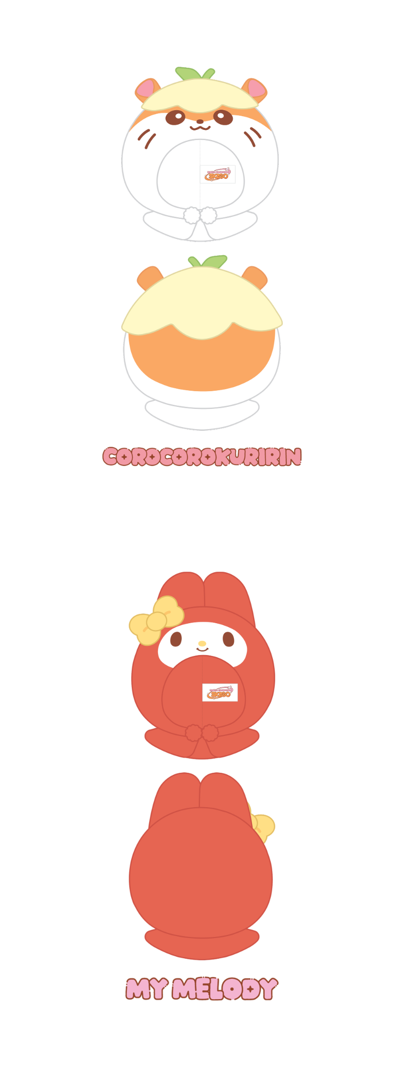 [PREORDER] SKZOO X SANRIO CHARACTERS – 10CM SKZOO PLUSH OUTFIT