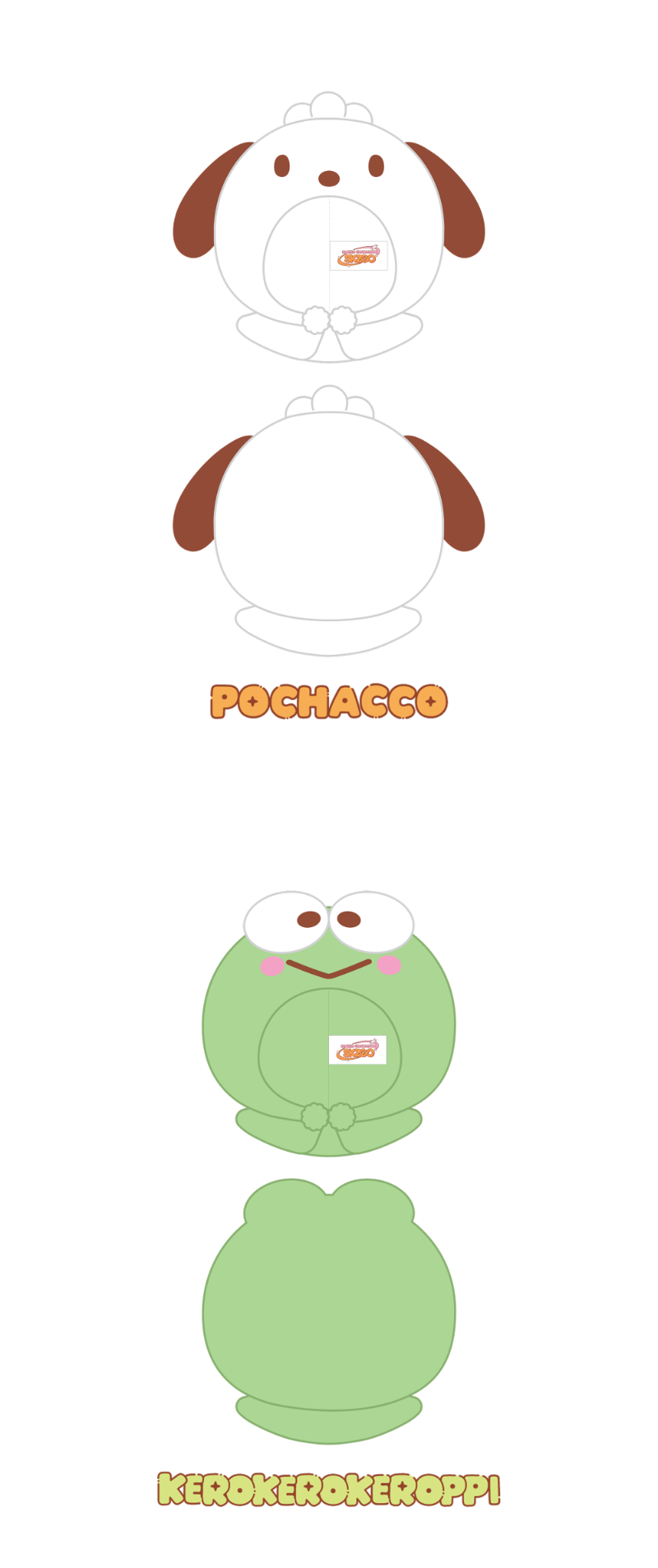 [PREORDER] SKZOO X SANRIO CHARACTERS – 10CM SKZOO PLUSH OUTFIT