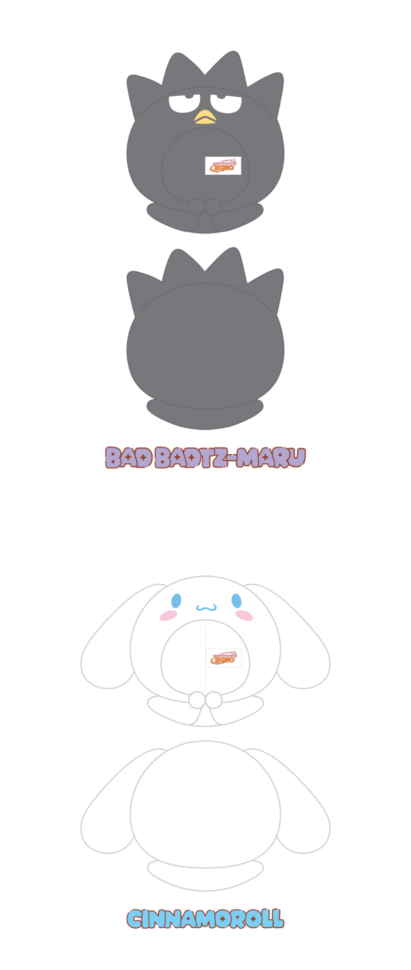 [PREORDER] SKZOO X SANRIO CHARACTERS – 10CM SKZOO PLUSH OUTFIT
