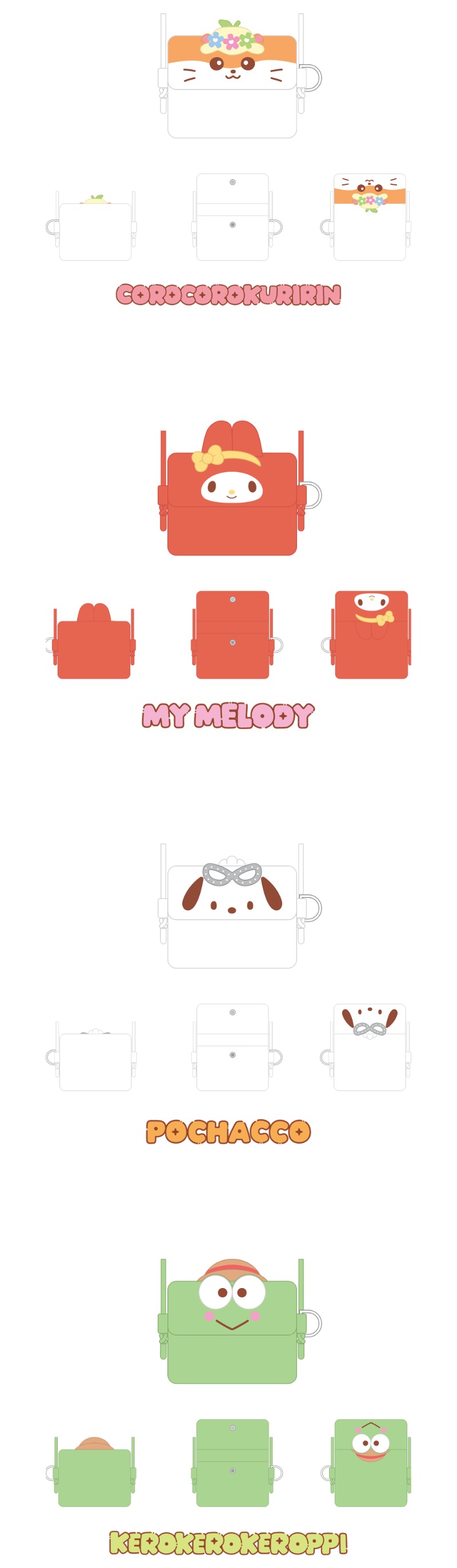 [PREORDER] SKZOO X SANRIO CHARACTERS – CARD WALLET CROSS BAG