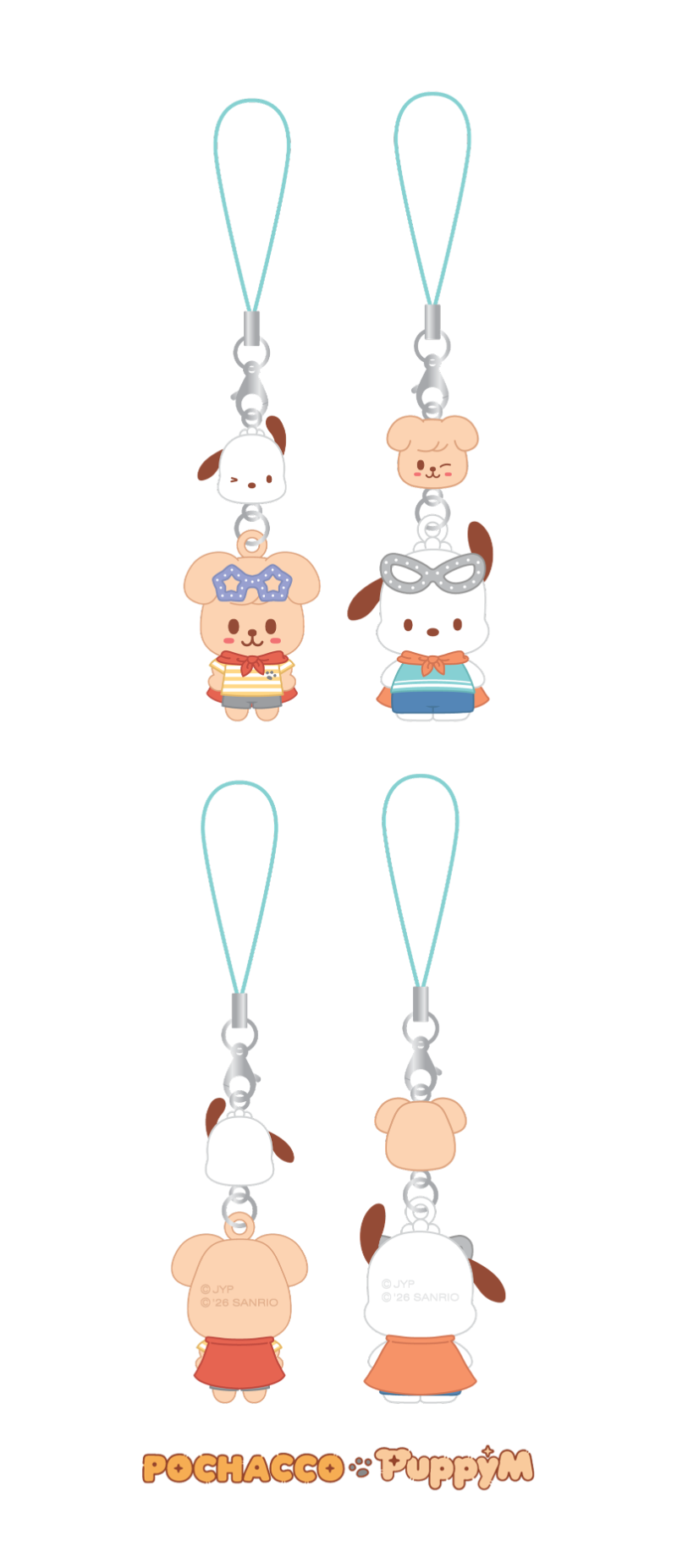 [PREORDER] SKZOO X SANRIO CHARACTERS – MINI FIGURE COUPLE KEYRING