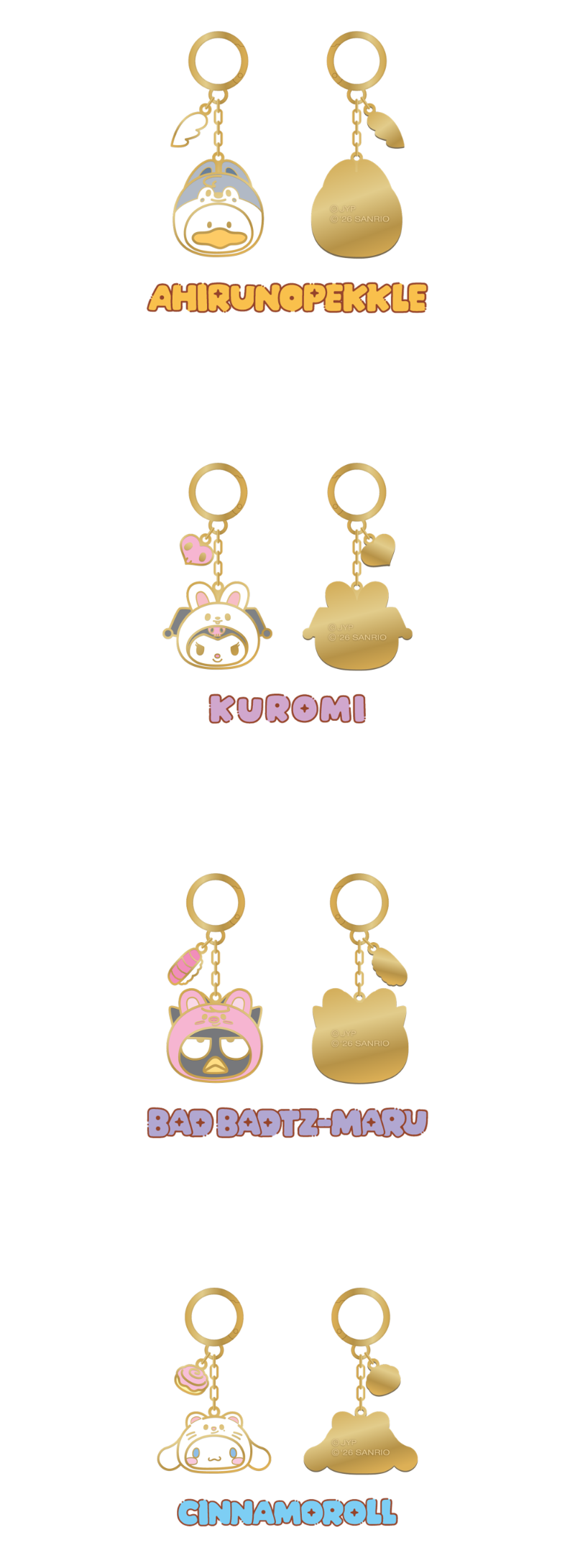 [PREORDER] SKZOO X SANRIO CHARACTERS – METAL KEYRING