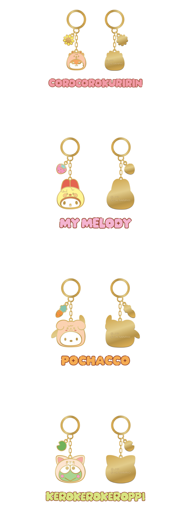 [PREORDER] SKZOO X SANRIO CHARACTERS – METAL KEYRING