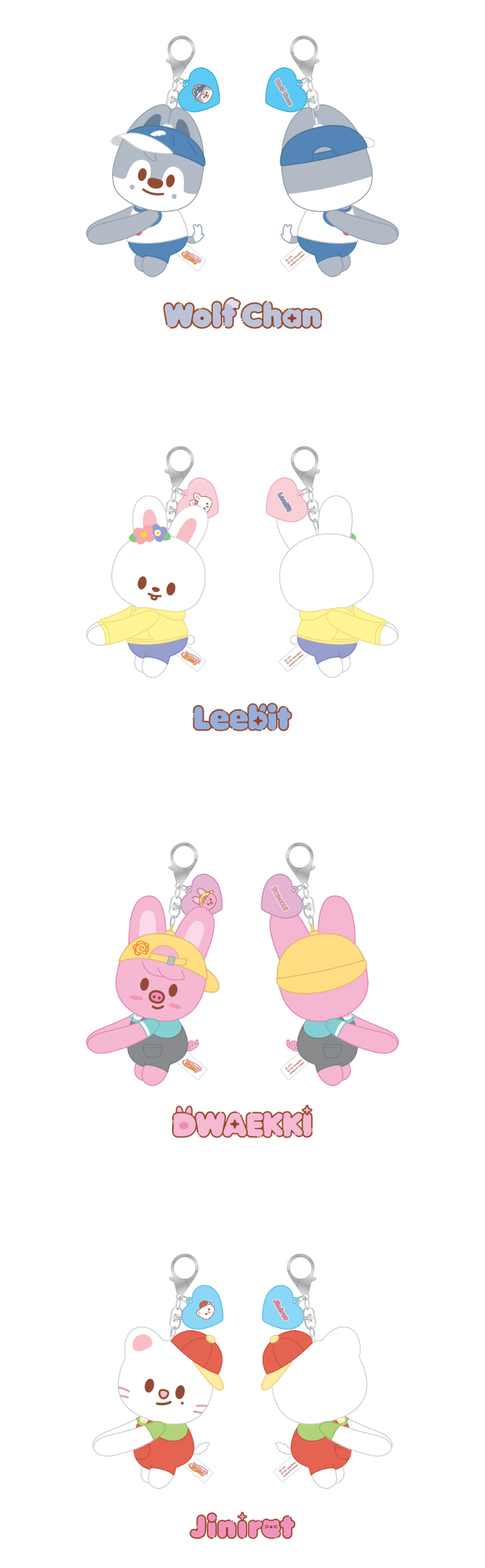 [PREORDER] SKZOO X SANRIO CHARACTERS – HUG PLUSH KEYRING