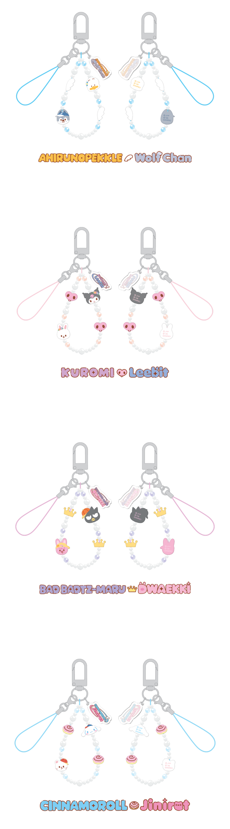 [PREORDER] SKZOO X SANRIO CHARACTERS – PHONE BEADS STRAP