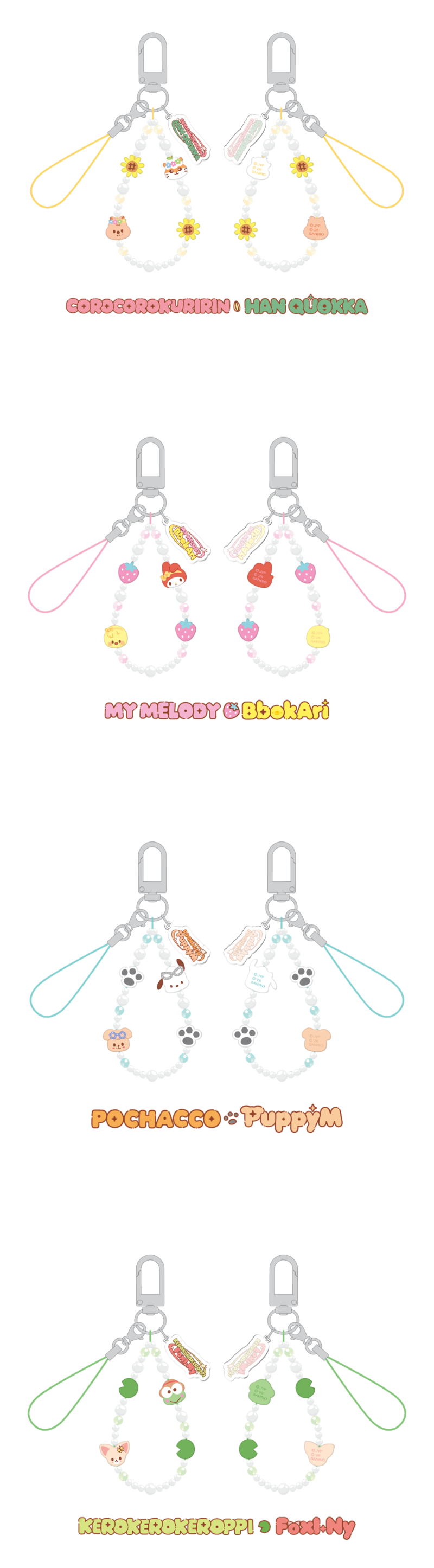 [PREORDER] SKZOO X SANRIO CHARACTERS – PHONE BEADS STRAP