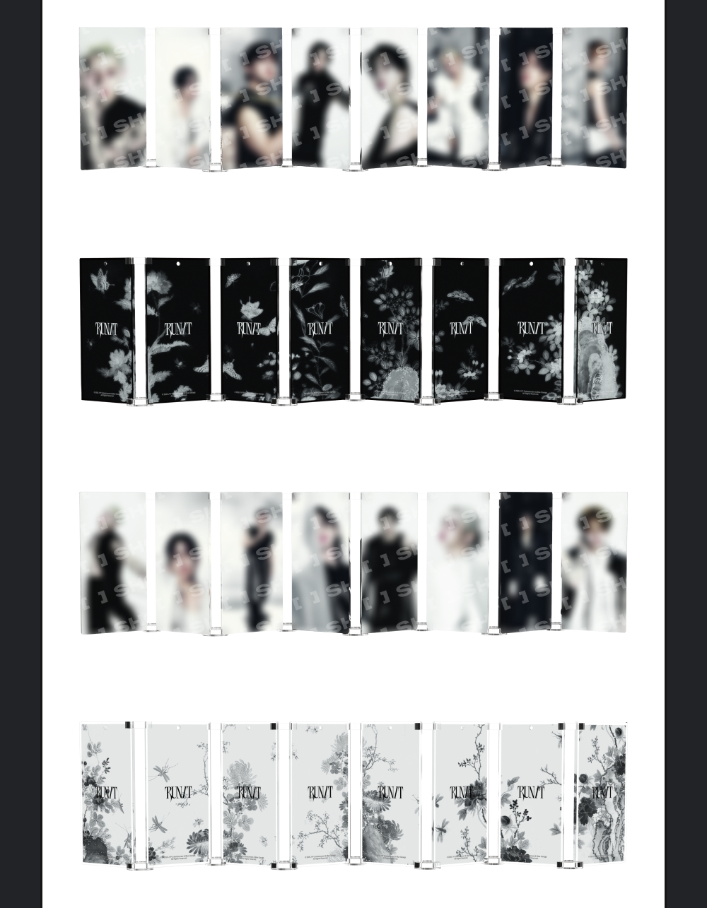 [PREORDER] STRAY KIDS 'RUN IT' WORLD TOUR OFFICIAL MD - SECRET ACRYLIC KEYRING