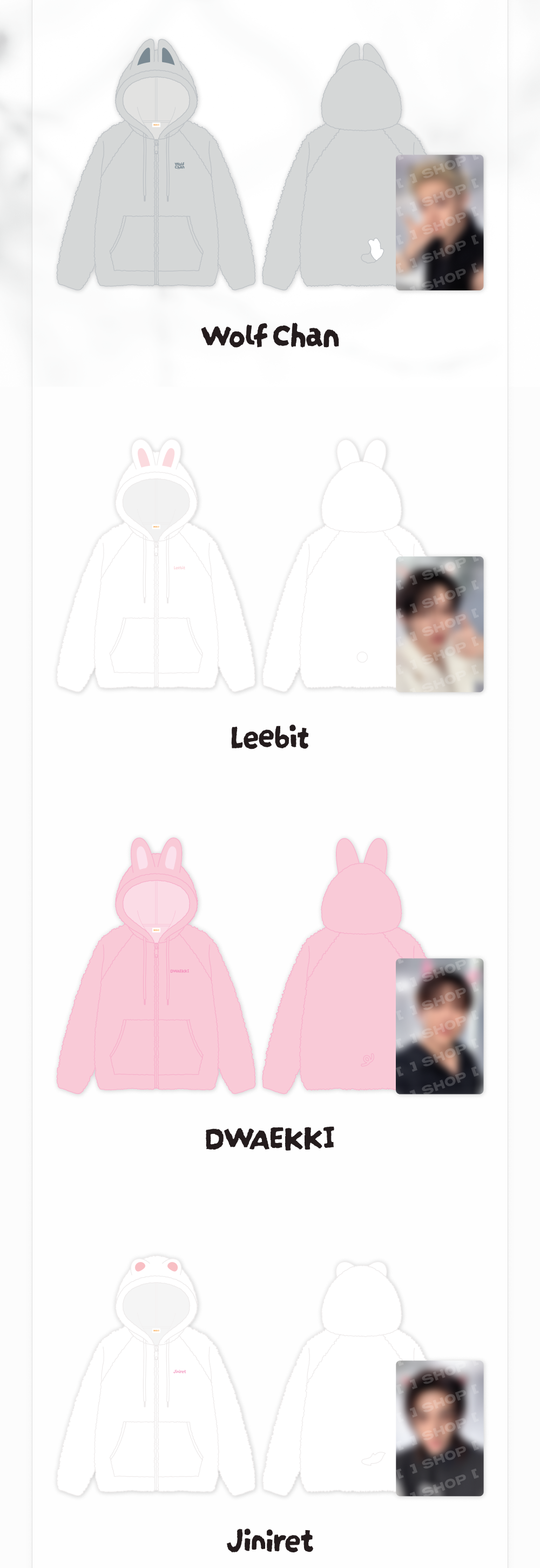 [PREORDER] STRAY KIDS 'RUN IT' WORLD TOUR OFFICIAL MD - SKZOO FLEECE HOOD ZIP-UP