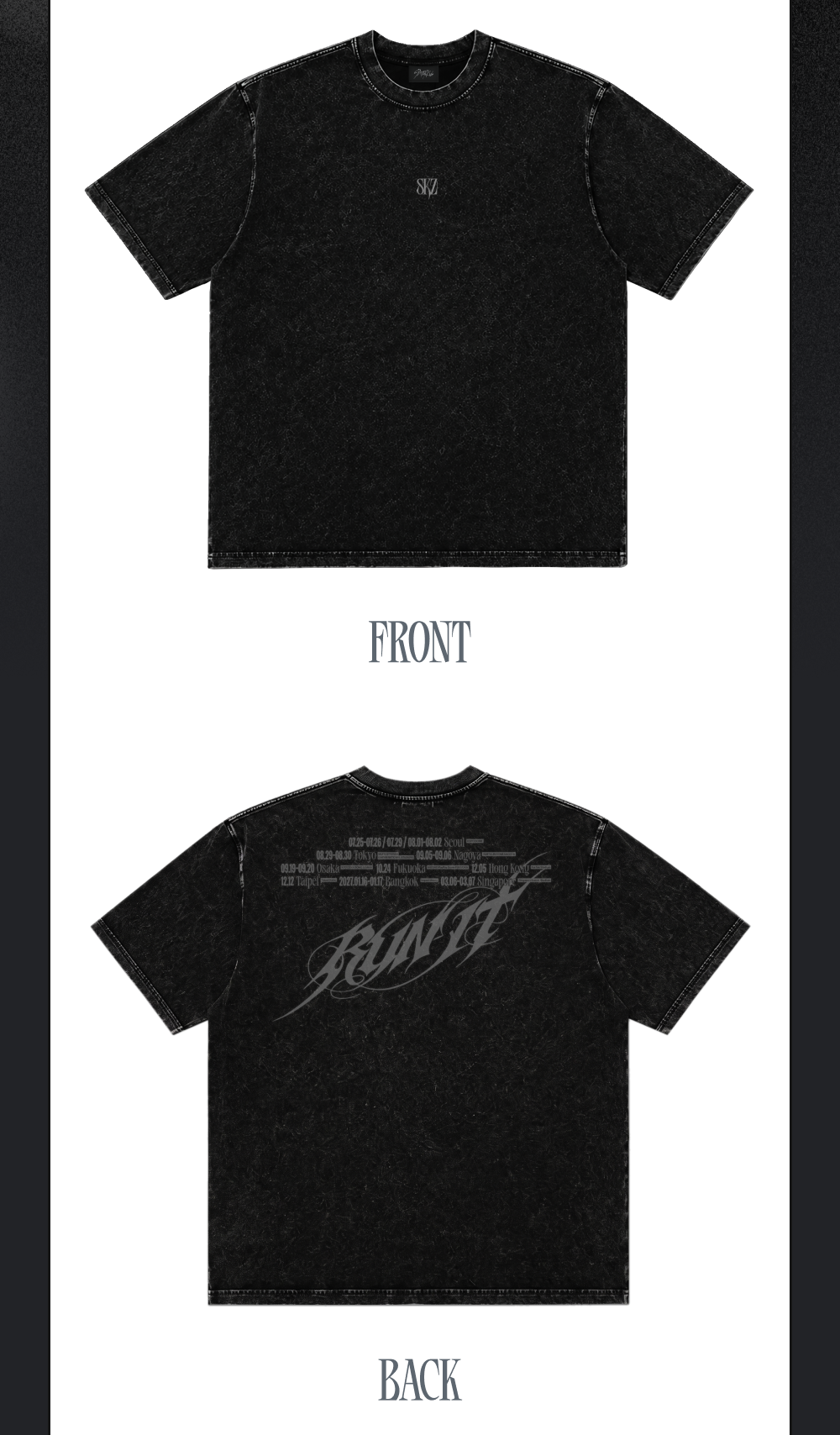 [PREORDER] STRAY KIDS 'RUN IT' WORLD TOUR OFFICIAL MD - T-SHIRT