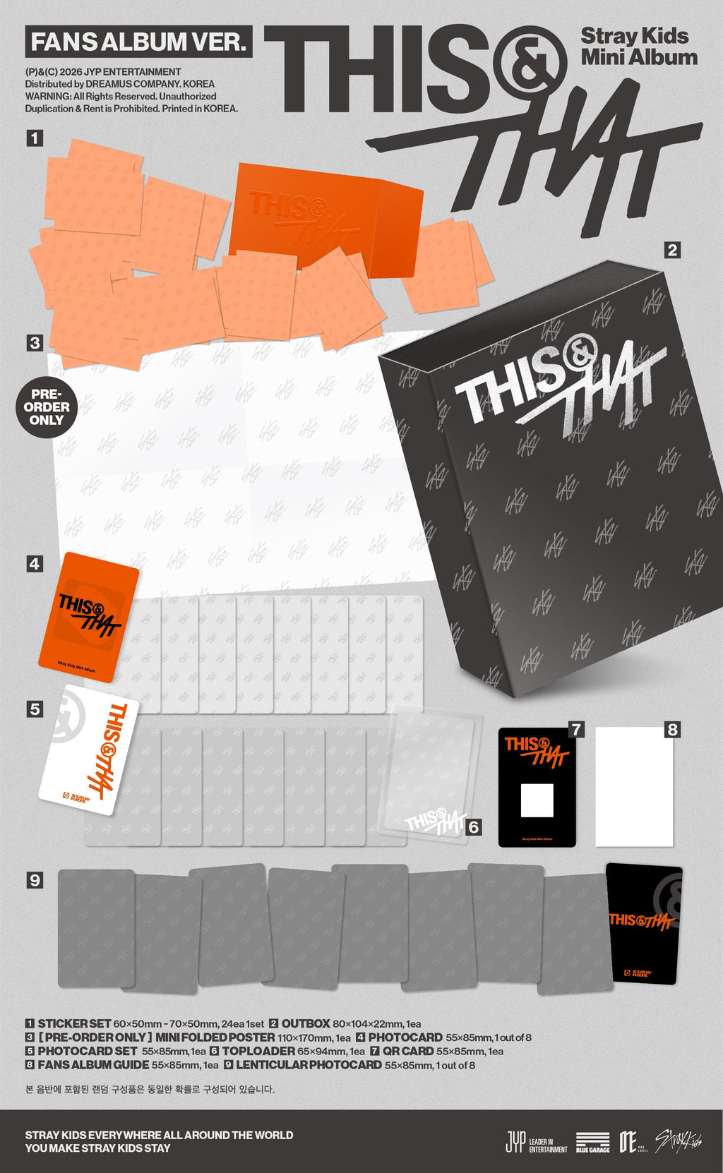[PREORDER] STRAY KIDS 10th Mini Album 'THIS & THAT' (FANS Ver.)