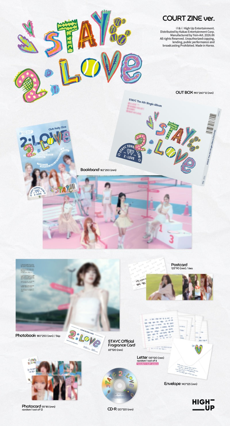 [PREORDER] STAYC 6th Single '2:LOVE' (COURT ZINE ver. / PLAYER PROFILE ver.)