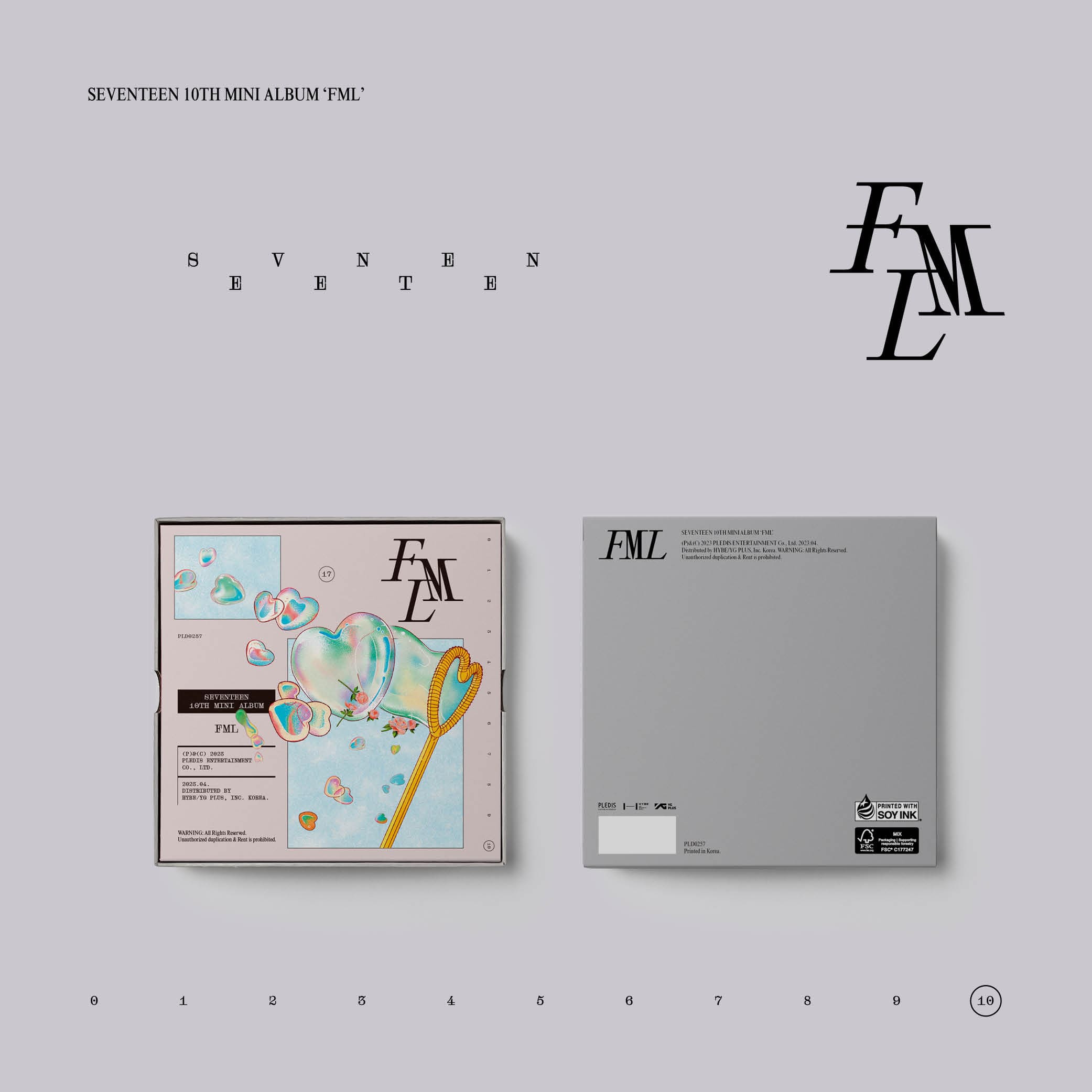 Seventeen 10th Mini Album 'FML' (CARAT Ver.)