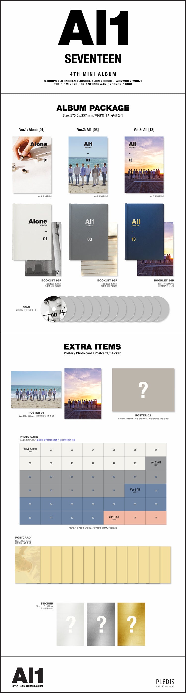SEVENTEEN 4th Mini Album 'Al1'