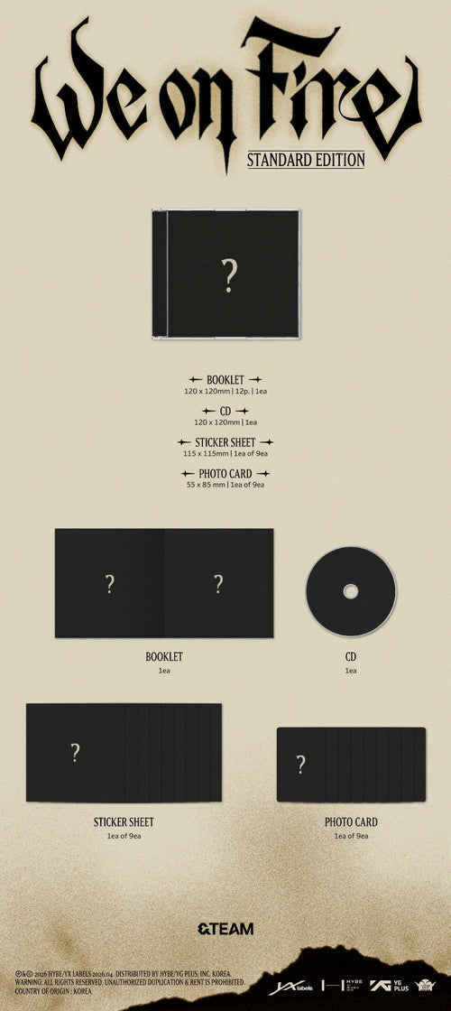 &TEAM 3rd Mini Album 'We on Fire' (Standard Edition)