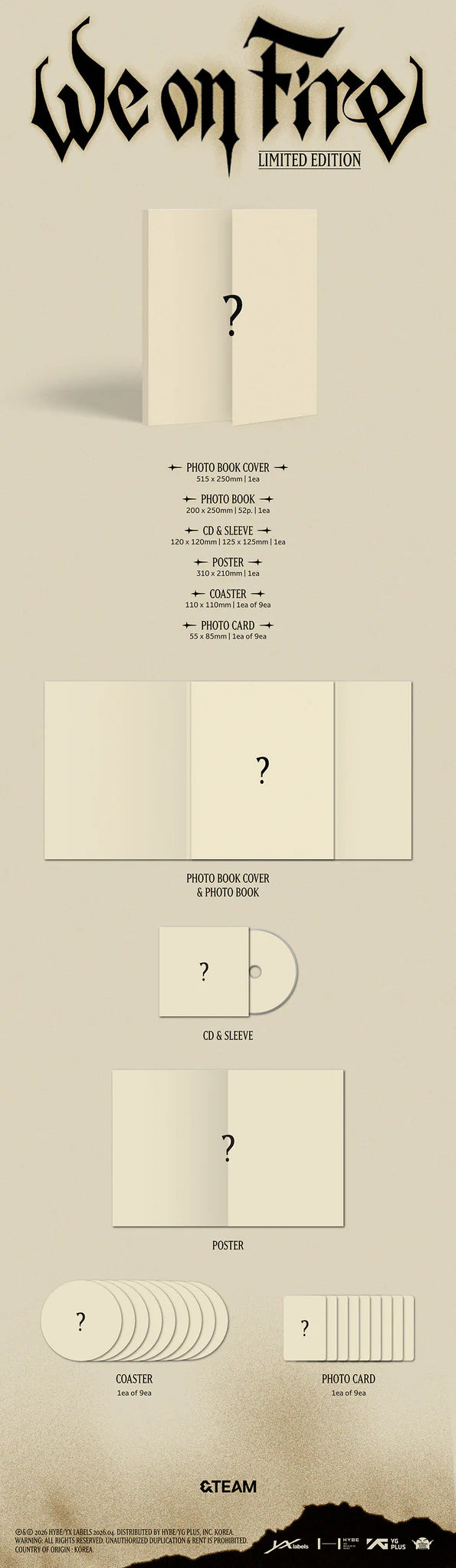 &TEAM 3rd Mini Album 'We on Fire' (Limited Edition)