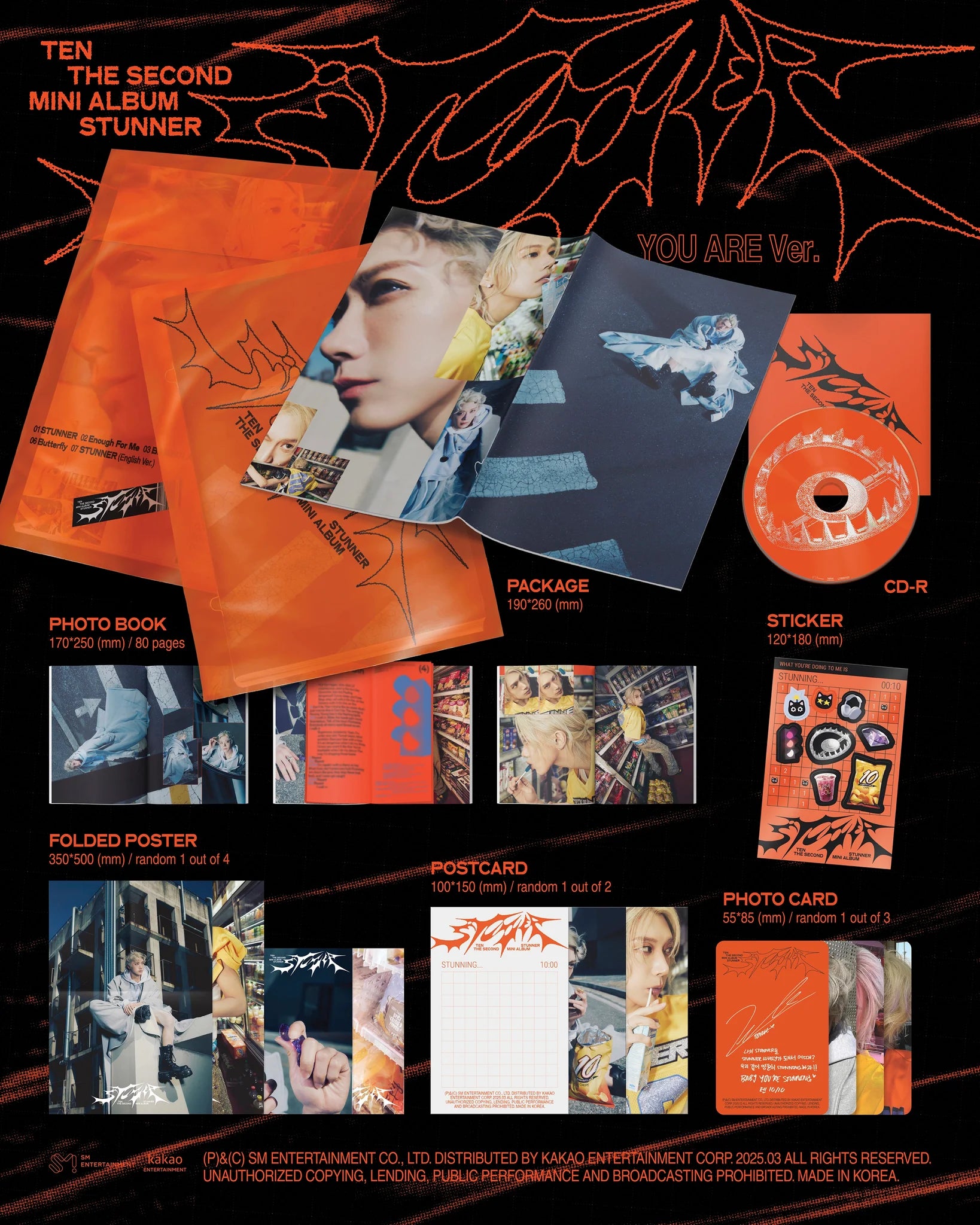 TEN 2nd Mini Album 'STUNNER' (YOU ARE Ver.)