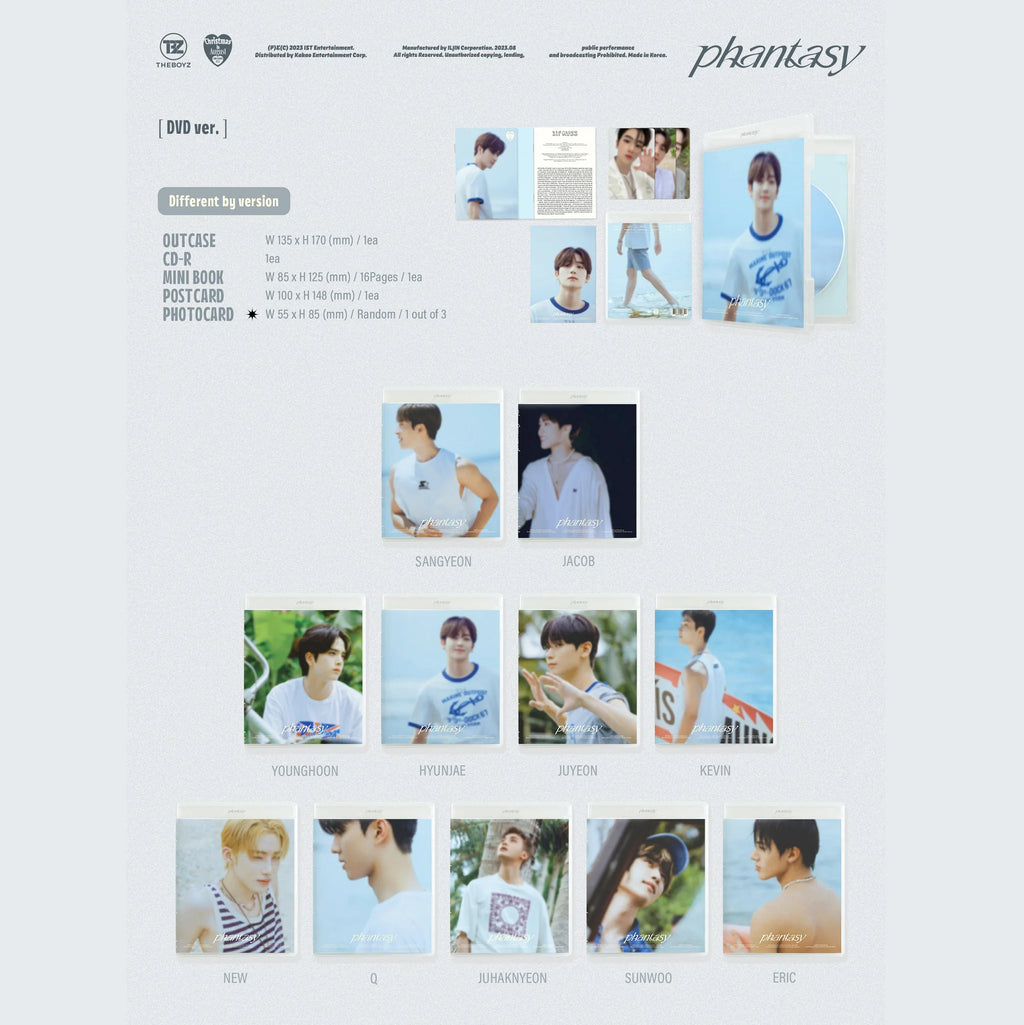 THE BOYZ 2nd Full Album '[PHANTASY] Pt.1 Christmas In August' (DVD Ver.)