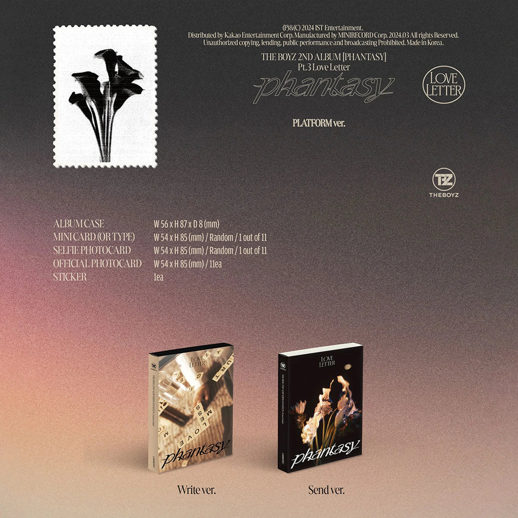 THE BOYZ 2nd Album '[PHANTASY_Pt.3 Love Letter]' (Platform Ver.)