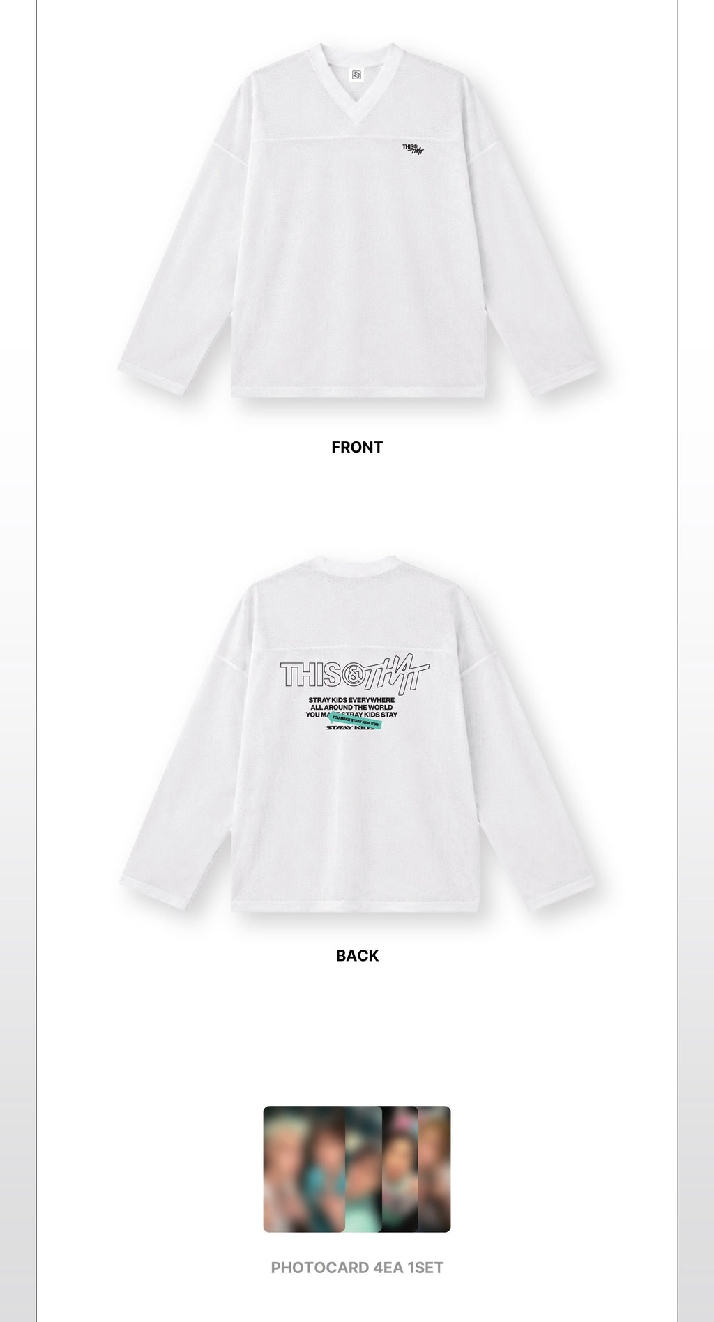 [PREORDER] STRAY KIDS ‘THIS & THAT’ POP-UP STORE OFFICIAL MD – MESH LONG SLEEVE