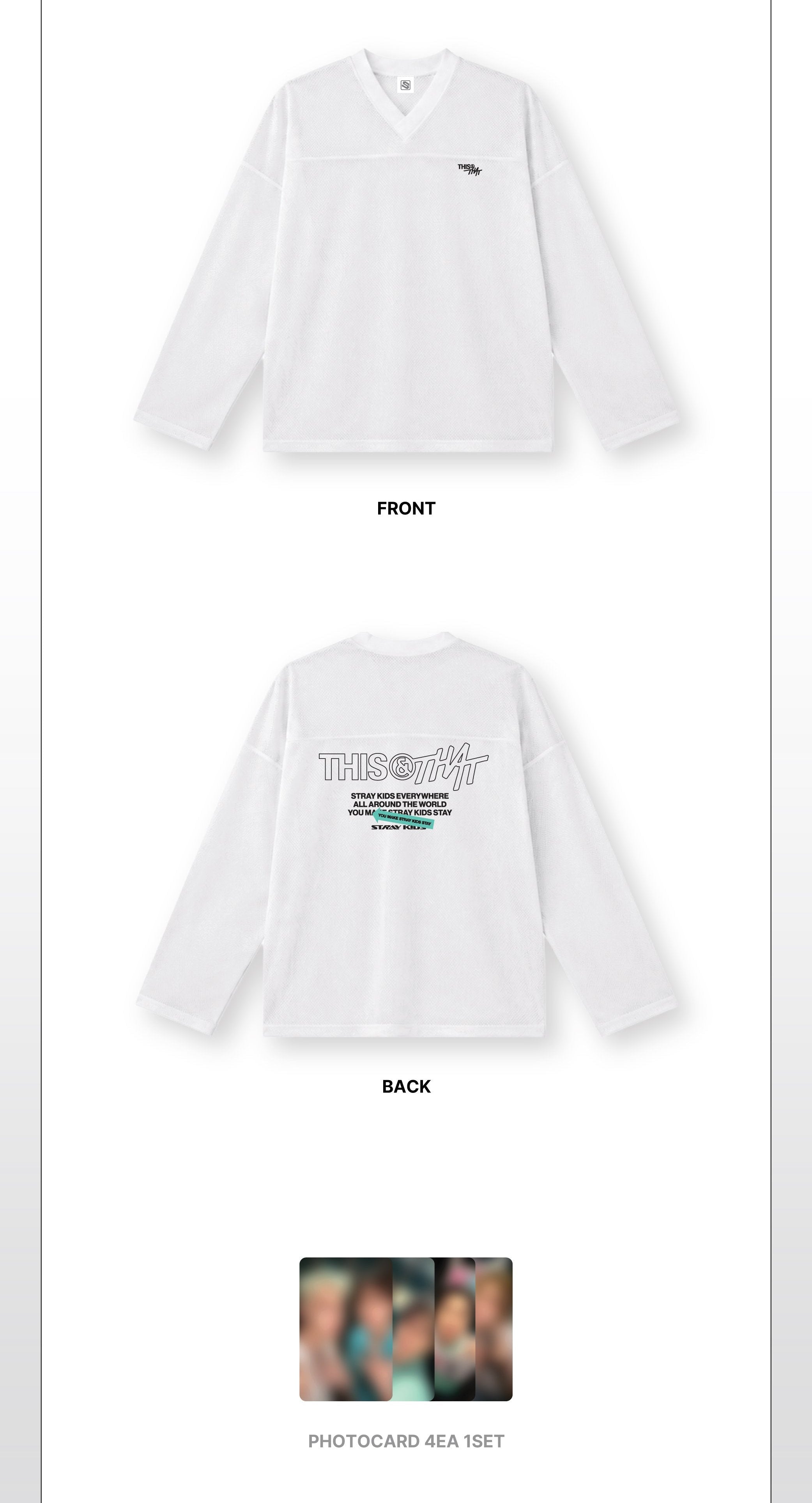 [PREORDER] STRAY KIDS ‘THIS & THAT’ POP-UP STORE OFFICIAL MD – MESH LONG SLEEVE