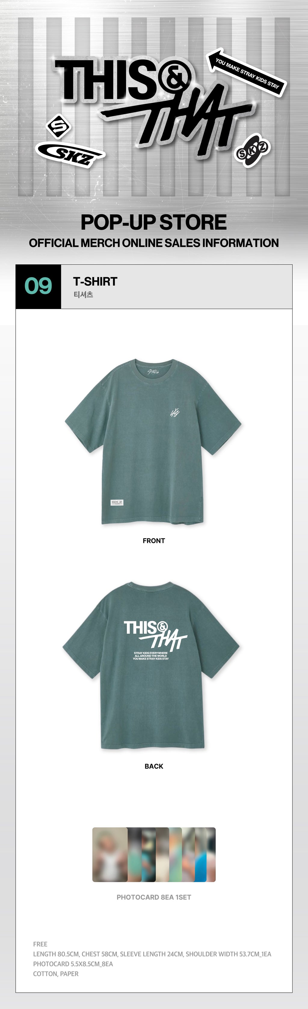 [PREORDER] STRAY KIDS ‘THIS & THAT’ POP-UP STORE OFFICIAL MD – T-SHIRT